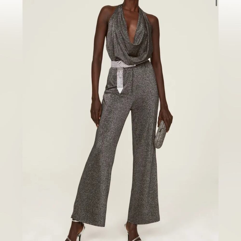 Area Stars Sparkle Knit Jumpsuit Size Small